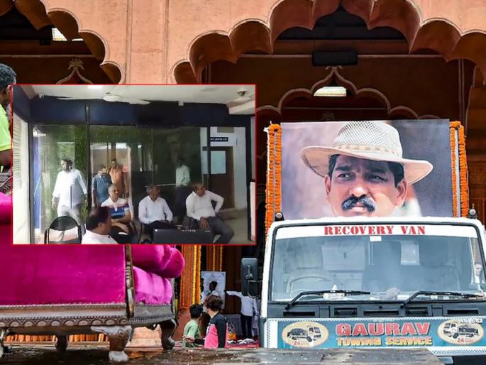 Nitin Desai suicide case, finance company officer in police station khalapur raigad | नितीन देसाई आत्महत्याप्रकरण, फायनान्स कंपनीचे अधिकारी पोलीस ठाण्यात Nitin Desai suicide case, finance company officer in police station khalapur raigad | नितीन देसाई आत्महत्याप्रकरण, फायनान्स कंपनीचे अधिकारी पोलीस ठाण्यात