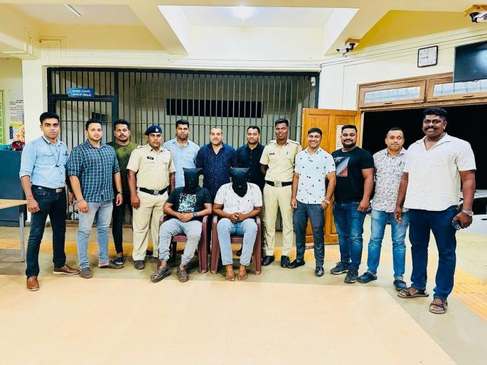 Two youths arrested with 2.5 kg ganja in Korgaon, Goa | गोव्यातील कोरगावमध्ये अडीच किलो गांजासह दोघा तरुणांना अटक Two youths arrested with 2.5 kg ganja in Korgaon, Goa | गोव्यातील कोरगावमध्ये अडीच किलो गांजासह दोघा तरुणांना अटक