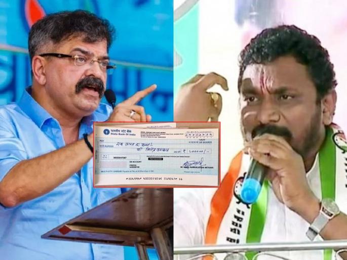 "My 2 months salary is ready, check ready"; come Amol Mitkari's second challenge to jitendra Awhad | "माझा २ महिन्यांचा पगार आव्हाडांना, चेक तयार"; आ. मिटकरींचं दुसरं चॅलेंज "My 2 months salary is ready, check ready"; come Amol Mitkari's second challenge to jitendra Awhad | "माझा २ महिन्यांचा पगार आव्हाडांना, चेक तयार"; आ. मिटकरींचं दुसरं चॅलेंज