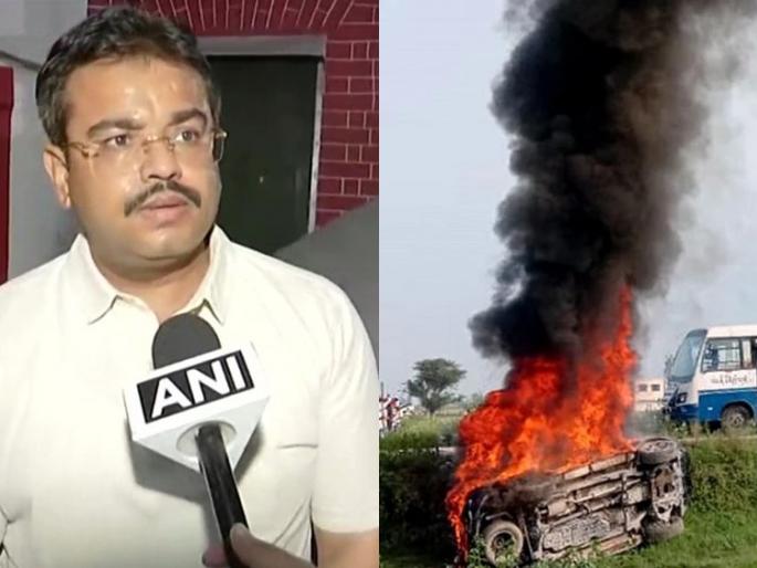 Lakhimpura Protest : As soon as the farmer became aggressive, a case of murder was filed against the son of the Union Home Minister ashish mishra | Lakhimpura Protest : अखेर केंद्रीय मंत्र्यांच्या मुलाविरुद्ध खुनाचा गुन्हा दाखल, हिंसाचारात एकूण 9 जणांचा मृत्यू