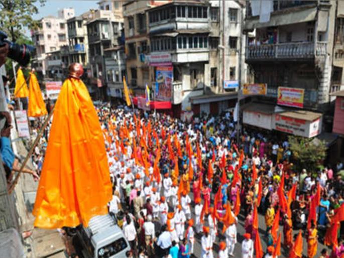 Prabhat adorned with sound, dance, mantras; The New Year begins with processions in traditional costumes | नाद, नृत्य, मंत्रांनी सजली प्रभात; पारंपरिक वेशभूषेतील मिरवणुकांनी नववर्षाचा प्रारंभ Prabhat adorned with sound, dance, mantras; The New Year begins with processions in traditional costumes | नाद, नृत्य, मंत्रांनी सजली प्रभात; पारंपरिक वेशभूषेतील मिरवणुकांनी नववर्षाचा प्रारंभ