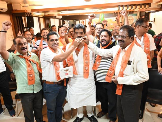 BJP workers' jubilation in Goa; This victory is the sentiment of the people towards Modi | गोव्यात भाजप कार्यकर्त्यांचा जल्लोष; 'हा' विजय म्हणजे मोदीजींप्रतीची लोकभावना BJP workers' jubilation in Goa; This victory is the sentiment of the people towards Modi | गोव्यात भाजप कार्यकर्त्यांचा जल्लोष; 'हा' विजय म्हणजे मोदीजींप्रतीची लोकभावना