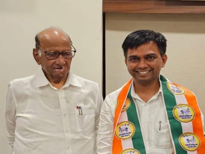 Before the announcement of Sharad Pawar's list, wardha Karale master 'Tutari' in NCP | 'तुतारी'च्या उमेदवारांची यादी जाहीर होण्यापूर्वी कराळे मास्तर शरद पवारांच्या राष्ट्रवादीत Before the announcement of Sharad Pawar's list, wardha Karale master 'Tutari' in NCP | 'तुतारी'च्या उमेदवारांची यादी जाहीर होण्यापूर्वी कराळे मास्तर शरद पवारांच्या राष्ट्रवादीत