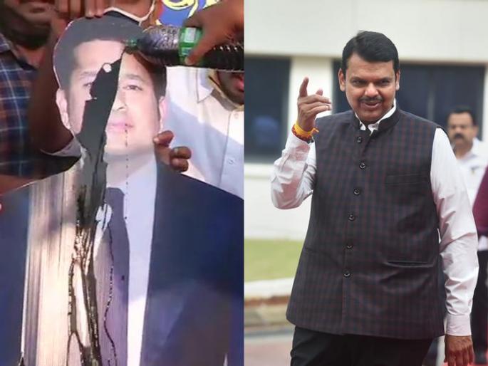 Tendulkar's cutout was bathed in black oil in kerala, devendra Fadnavis expressed anger on thackarey government | सचिनच्या कटआऊटला काळ्या तेलाची अंघोळ, फडणवीसांनी व्यक्त केला संताप Tendulkar's cutout was bathed in black oil in kerala, devendra Fadnavis expressed anger on thackarey government | सचिनच्या कटआऊटला काळ्या तेलाची अंघोळ, फडणवीसांनी व्यक्त केला संताप
