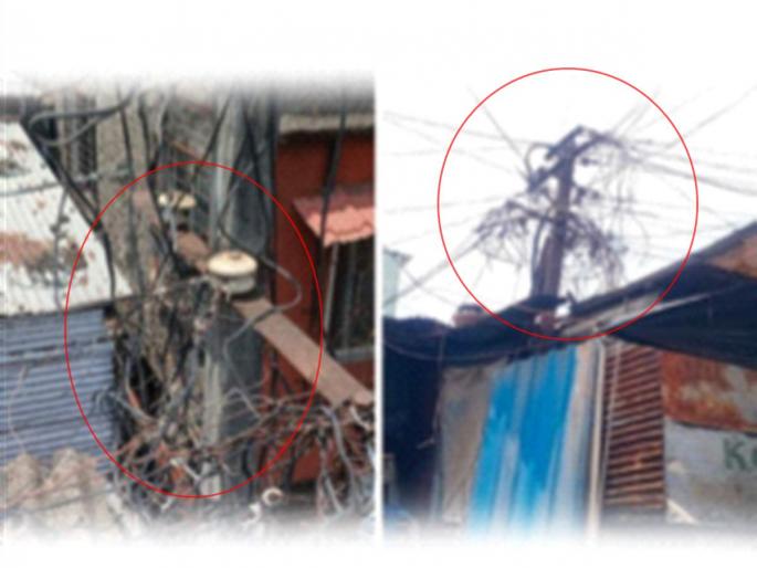 A tangle of wires; Who is responsible if bad happens? | वायर्सचा गुंता; बरेवाईट झाले तर याला जबाबदार कोण ?