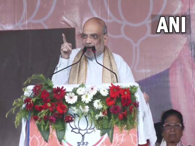 "Article 370 was removed, but no one dared to lift a simple stone in Kashmir", Amit shah on congress | "कलम 370 हटवलं, पण काश्मीरमध्ये कुणी साधा दगड उचलायची हिंमत केली नाही" "Article 370 was removed, but no one dared to lift a simple stone in Kashmir", Amit shah on congress | "कलम 370 हटवलं, पण काश्मीरमध्ये कुणी साधा दगड उचलायची हिंमत केली नाही"