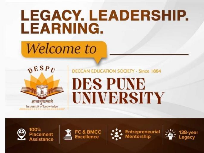 A new chapter in education: DESPU announced by DES; Emphasis will be placed on building future leadership | शिक्षणक्षेत्रातील नवा अध्याय: डीईएसतर्फे डीईएसपीयूची घोषणा; भविष्यातील नेतृत्व घडविण्यावर भर देणार A new chapter in education: DESPU announced by DES; Emphasis will be placed on building future leadership | शिक्षणक्षेत्रातील नवा अध्याय: डीईएसतर्फे डीईएसपीयूची घोषणा; भविष्यातील नेतृत्व घडविण्यावर भर देणार