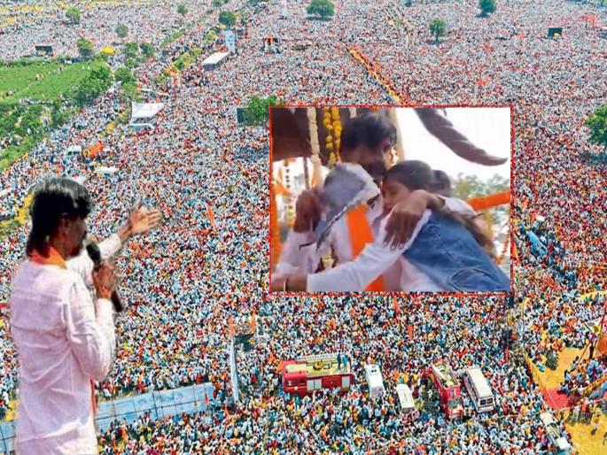 Manoj Jarange's daughter got dizzy at the meeting place; Bapmanus ran, paper made wind in atarwali sarati maratha reservation rally | जरांगेंच्या लेकीला सभास्थळीच आली चक्कर; बापमाणूस धावला, पेपरने वारा घातला
