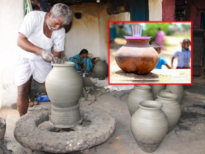 The freezer of the poor can no longer afford the potters, the water in the attractive pot is no longer cold | गरिबांचा फ्रीज कुंभारांनाच आता परवडेना, आकर्षक माठात पाणी गारच होईना The freezer of the poor can no longer afford the potters, the water in the attractive pot is no longer cold | गरिबांचा फ्रीज कुंभारांनाच आता परवडेना, आकर्षक माठात पाणी गारच होईना
