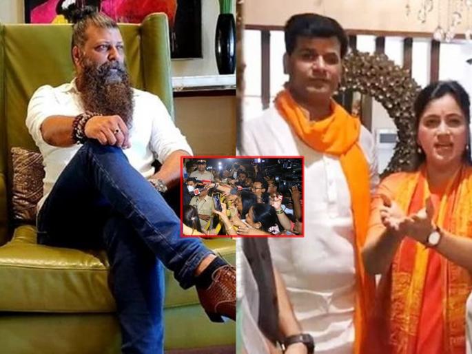 Navneet Rana: Come out of the house, we will welcome you loudly; Nitin Nandgaonkar also took to the streets | Navneet Rana: घराबाहेर या, आम्ही जोरात स्वागत करू; नितीन नांदगावकरही उतरले रस्त्यावर Navneet Rana: Come out of the house, we will welcome you loudly; Nitin Nandgaonkar also took to the streets | Navneet Rana: घराबाहेर या, आम्ही जोरात स्वागत करू; नितीन नांदगावकरही उतरले रस्त्यावर