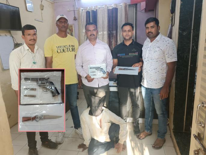 Gavathi katta, two live cartridges, one with a knife to the accused in nalasopara mumbai | गावठी कट्टा, दोन जीवंत काडतुसे अन् चाकू; पोलिसांनी आरोपीला ठोकल्या बेड्या