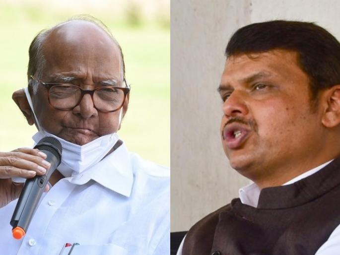 After Sharad Pawar's statement, Fadnavis recited 'Mahabharat' about mahavikas aghadi | Sharad Pawar : शरद पवारांच्या 'त्या' विधानानंतर फडणवीसांनी सांगितलं 'महाभारत' After Sharad Pawar's statement, Fadnavis recited 'Mahabharat' about mahavikas aghadi | Sharad Pawar : शरद पवारांच्या 'त्या' विधानानंतर फडणवीसांनी सांगितलं 'महाभारत'