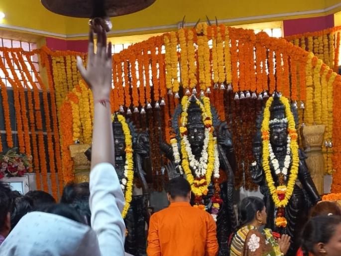Dakshina Nagpur resounded with the chanting of Ramnama | अयोध्येचा देशभरात उत्साह; रामनामाच्या जयघोषाने दुमदुमले दक्षिण नागपूर Dakshina Nagpur resounded with the chanting of Ramnama | अयोध्येचा देशभरात उत्साह; रामनामाच्या जयघोषाने दुमदुमले दक्षिण नागपूर
