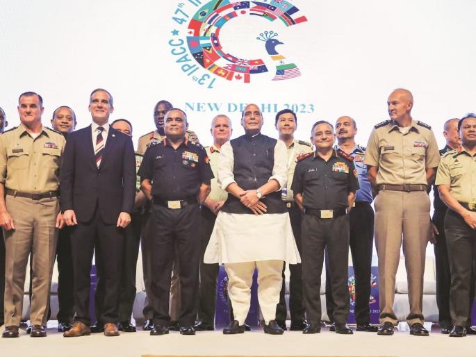 Army chiefs of 30 countries in Delhi; Defense Minister Rajnath Singh said... | ३० देशांचे सैन्यदल प्रमुख दिल्लीत; संरक्षण मंत्री राजनाथसिंह म्हणाले... Army chiefs of 30 countries in Delhi; Defense Minister Rajnath Singh said... | ३० देशांचे सैन्यदल प्रमुख दिल्लीत; संरक्षण मंत्री राजनाथसिंह म्हणाले...