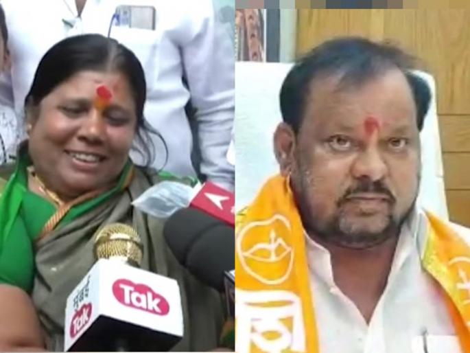 Dialogue of MLA Shahaji Bapu's wife too, kay zadi, kaay dongar .. kaay hatil its okk | शहाजी बापूंच्या पत्नीचीही डायलॉगबाजी, काय झाडी.. काय डोंगार.. काय हाटील ओक्के Dialogue of MLA Shahaji Bapu's wife too, kay zadi, kaay dongar .. kaay hatil its okk | शहाजी बापूंच्या पत्नीचीही डायलॉगबाजी, काय झाडी.. काय डोंगार.. काय हाटील ओक्के