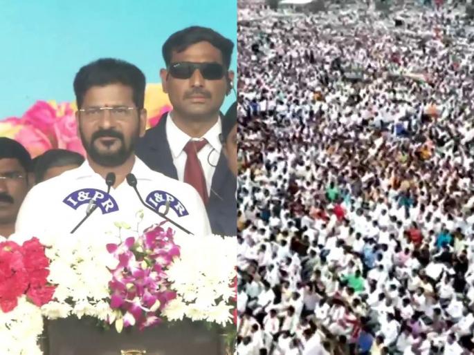 Revanth Reddy is the new Chief Minister of Telangana, 11 MLAs took the oath of office | रेवंत रेड्डी तेलंगणाचे नवे मुख्यमंत्री, ११ आमदारांनी घेतली मंत्रीपदाची शपथ Revanth Reddy is the new Chief Minister of Telangana, 11 MLAs took the oath of office | रेवंत रेड्डी तेलंगणाचे नवे मुख्यमंत्री, ११ आमदारांनी घेतली मंत्रीपदाची शपथ