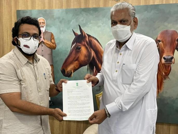 Exclude bullocks from the list of protected animals; MP amol Kolhe's letter to Union Minister rupala | संरक्षित प्राण्यांच्या यादीतून 'बैल' वगळा; खासदार कोल्हेंचं केंद्रीयमंत्र्यांना पत्र Exclude bullocks from the list of protected animals; MP amol Kolhe's letter to Union Minister rupala | संरक्षित प्राण्यांच्या यादीतून 'बैल' वगळा; खासदार कोल्हेंचं केंद्रीयमंत्र्यांना पत्र