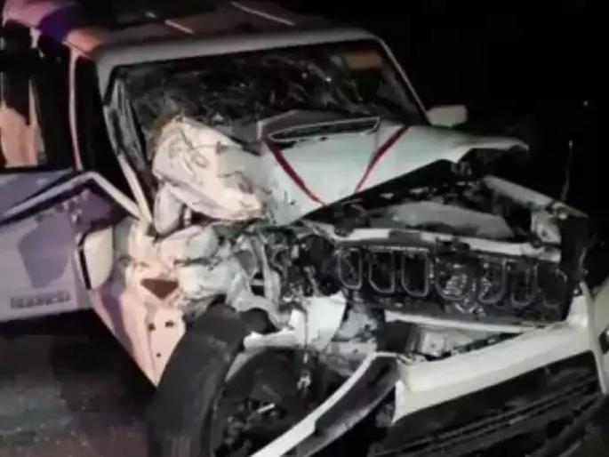 BJP MLA kailash kharavar Scorpio hits dumper, bodyguard with leader seriously injured | भाजप आमदाराच्या स्कॉर्पिओची डंपरला धडक, गंभीर अवस्थेत रुग्णालयात दाखल BJP MLA kailash kharavar Scorpio hits dumper, bodyguard with leader seriously injured | भाजप आमदाराच्या स्कॉर्पिओची डंपरला धडक, गंभीर अवस्थेत रुग्णालयात दाखल