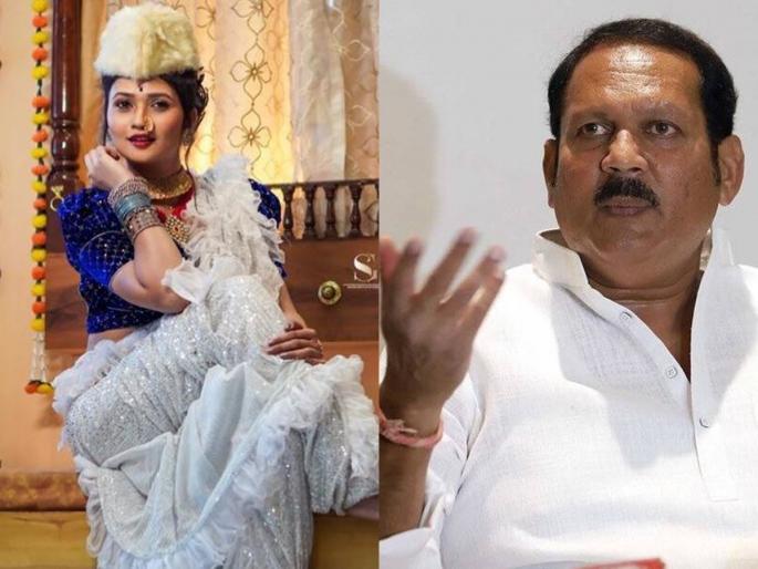 Udayanraj knows artists; MPs gave Gautami Patil a special 'gift' to udayanraje bhosale | उदयनराजेंना कलाकारांची जाण; गौतमी पाटीलने खासदारांना दिलं खास 'गिफ्ट'