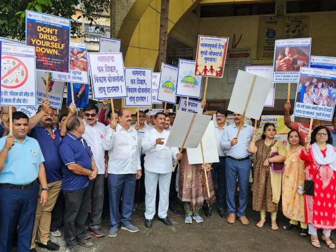 Drug free rally in Ulhasnagar; MLAs, commissioners and freedom fighters also participated | उल्हासनगरात नशामुक्त रॅली; आमदार, आयुक्तांसह स्वातंत्र्य सैनिकही सहभागी