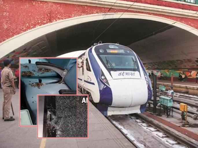 Stone pelting on Vande Bharat Express, green signal from Modi 4 days ago | वंदे भारत एक्सप्रेसवर दगडफेक, ४ दिवसांपूर्वीच मोदींकडून हिरवा झेंडा Stone pelting on Vande Bharat Express, green signal from Modi 4 days ago | वंदे भारत एक्सप्रेसवर दगडफेक, ४ दिवसांपूर्वीच मोदींकडून हिरवा झेंडा