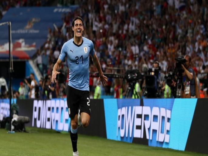 FIFA Football World Cup 2018: URUGUAY take lead | FIFA Football World Cup 2018 :  मेस्सीपाठोपाठ रोनाल्डोला धक्का ? FIFA Football World Cup 2018: URUGUAY take lead | FIFA Football World Cup 2018 :  मेस्सीपाठोपाठ रोनाल्डोला धक्का ?