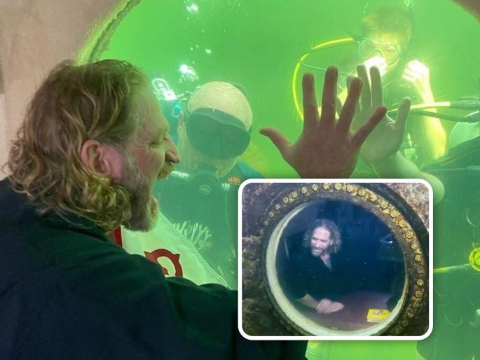 Man lived for 93 days under Atlantic Sea, becomes '10 years younger' | ९३ दिवस अटलांटिक महासागरात राहून १० वर्षाने आणखी तरूण झाली व्यक्ती, डॉक्टरही अवाक्... Man lived for 93 days under Atlantic Sea, becomes '10 years younger' | ९३ दिवस अटलांटिक महासागरात राहून १० वर्षाने आणखी तरूण झाली व्यक्ती, डॉक्टरही अवाक्...