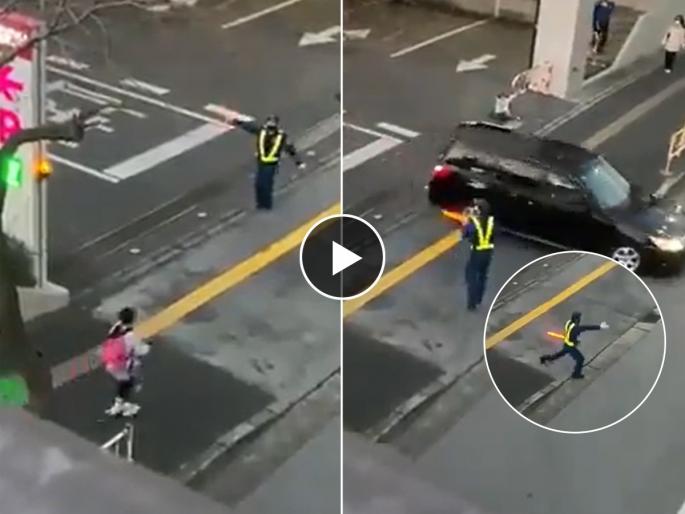 Viral Video of Traffic Policeman Who is Dancing While Directing Vehicles : You have never seen such a traffic policeman, what he does while managing the cars...watch the video | असा ट्रॅफिक पोलिस तुम्ही कधीच पाहिला नसेल, गाड्या मॅनेज करताना करतो असे काही...पाहा व्हिडिओ
