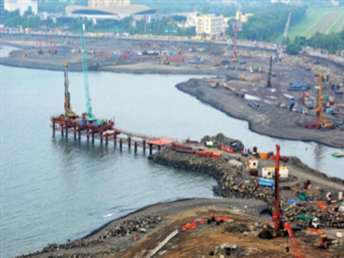 The road is being built by reclamation | बांधला जातोय रेक्लमेशन करून रस्ता The road is being built by reclamation | बांधला जातोय रेक्लमेशन करून रस्ता