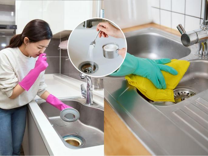 How To Get Rid of a Smelly Kitchen Sink Drain How to get rid of kitchen sink smells Kitchen Sink Smell Remover | फक्त १ चमचा मीठ आणि ४ कापूर वड्या, किचन सिंकमधील दुर्गंधी मिनिटांत गायब, चमकेल नव्यासारखे...