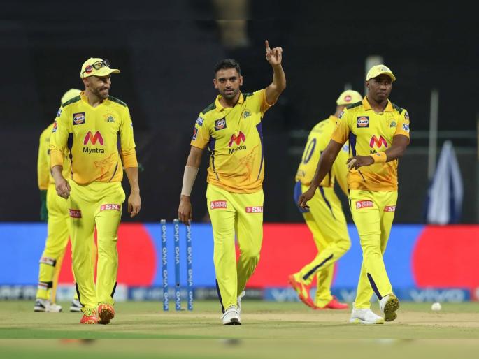 IPL 2021, CSK vs PBKS T20 Live: Deepak Chahar stunned Punjab with the ball, Jadeja stellar in the field - CSK need just 107 to win | IPL 2021, CSK vs PBKS T20 Live : दीपक चहरनं पंजाब किंग्सला नाचवले; चेन्नई सुपर किंग्सनं वानखेडे गाजवले! 