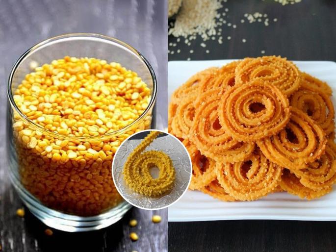 easy Diwali chakli recipe with moong dal and wheat why does chakli become hard while frying how to make chakli crispy and tasty at Home | Diwali Faral : चकली फसते- कडक होते? पिठात मिसळा 'हे' पदार्थ- गव्हाची चकली होईल मस्त कुरकुरीत
