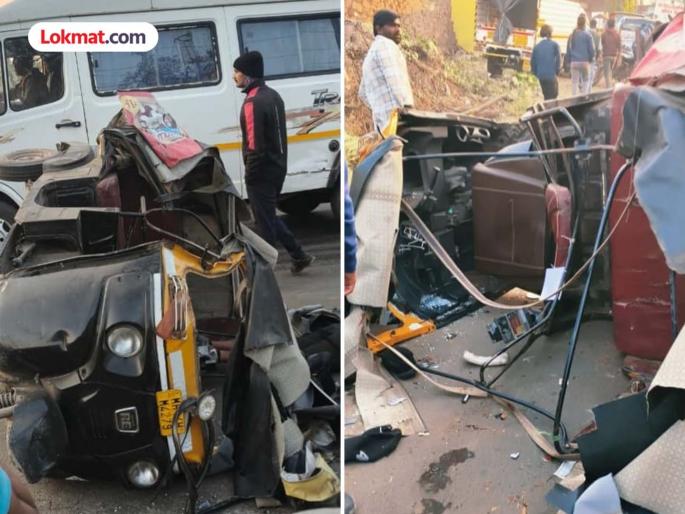 Chakan Horror 2 Killed 2 Injured as Overloaded Rickshaw Collides with Tempo | मृत्यूची ओव्हरलोड रिक्षा; चाकण-तळेगाव मार्गावर टेम्पोची धडक; दोन कामगारांचा करुण अंत Chakan Horror 2 Killed 2 Injured as Overloaded Rickshaw Collides with Tempo | मृत्यूची ओव्हरलोड रिक्षा; चाकण-तळेगाव मार्गावर टेम्पोची धडक; दोन कामगारांचा करुण अंत
