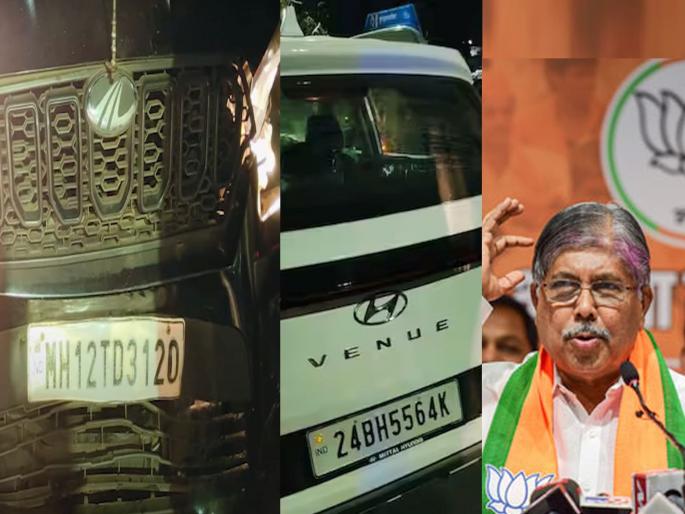 Pune, Nagpur now Pune again... drunk man hit car the minister's chandrakant patil convoy with a car; Ganesha Darshan was walking around, First reaction accident | पुणे, नागपूर आता पुन्हा पुणे... दारुडा कार घेऊन आता मंत्र्यांच्या ताफ्यालाच धडकला; पाटलांची पहिली प्रतिक्रिया Pune, Nagpur now Pune again... drunk man hit car the minister's chandrakant patil convoy with a car; Ganesha Darshan was walking around, First reaction accident | पुणे, नागपूर आता पुन्हा पुणे... दारुडा कार घेऊन आता मंत्र्यांच्या ताफ्यालाच धडकला; पाटलांची पहिली प्रतिक्रिया