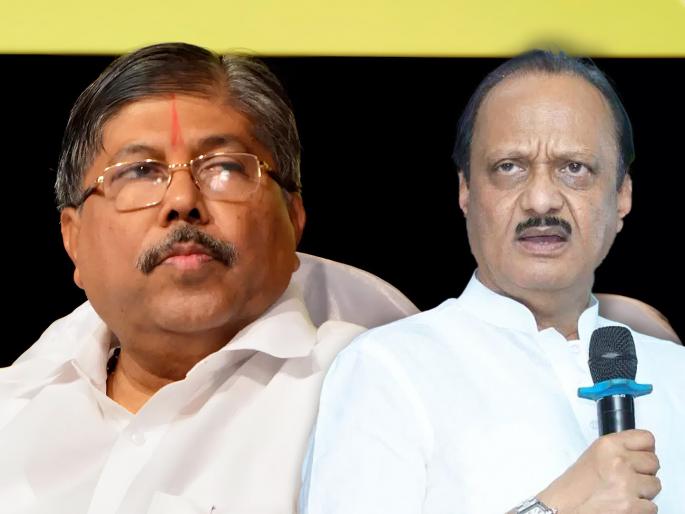 BJP Chandrakant Patil is silent on NCP leader Ajit Pawars criticism | अजित पवारांकडून जाहीरपणे समाचार, पण चंद्रकांत पाटलांनी संयम दाखवला; नेमकं काय घडलं? BJP Chandrakant Patil is silent on NCP leader Ajit Pawars criticism | अजित पवारांकडून जाहीरपणे समाचार, पण चंद्रकांत पाटलांनी संयम दाखवला; नेमकं काय घडलं?