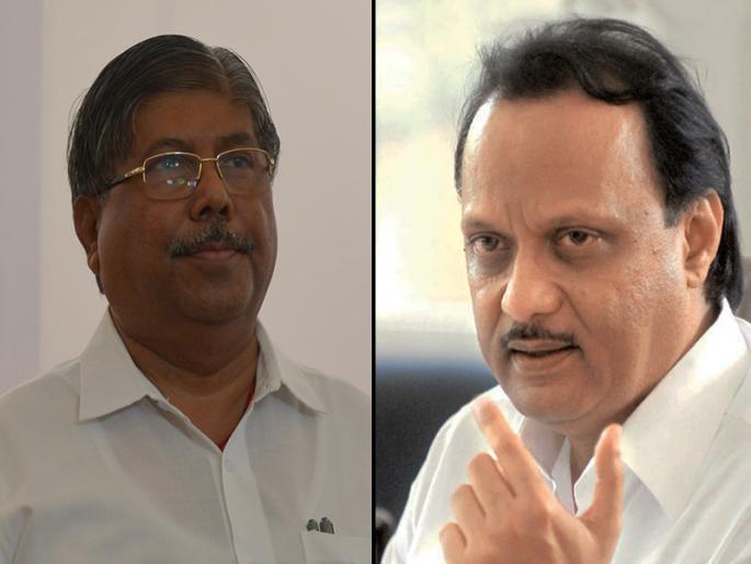 chandrakant patil sings kannad song, ajit pawar demands resignation | कर्नाटकचे गोडवे गाणाऱ्या महसूल मंत्र्यांनी राजीनामा द्यावा- अजित पवार chandrakant patil sings kannad song, ajit pawar demands resignation | कर्नाटकचे गोडवे गाणाऱ्या महसूल मंत्र्यांनी राजीनामा द्यावा- अजित पवार