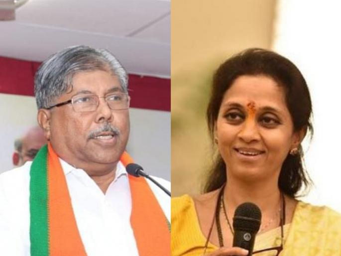 Supriya Sule reaction to Chandrakant Patil statement related baramati and sharad pawar | 'राम कृष्ण हरी वाजली तुतारी', चंद्रकांत पाटलांच्या वक्तव्यावर सुप्रिया सुळेंची प्रतिक्रिया