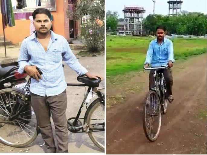 40 km bicycle ride on 4 hours charging; The scientific invention of the Pantpari driver is appreciated | ४ तास चार्जिंगवर सायकलचा ४० किमीचा प्रवास; पानटपरी चालकाच्या वैज्ञानिक आविष्काराचे होतेय कौतुक