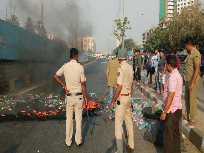 Bhima Koregaon incident incident in Mumbai | भीमा कोरेगाव घटनेचे मुंबईत पडसाद Bhima Koregaon incident incident in Mumbai | भीमा कोरेगाव घटनेचे मुंबईत पडसाद