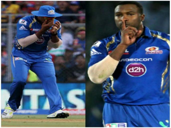 A forgettable 'hat-trick' for Kieron Pollard | अजब गजब हॅट्ट्रिक, लागोपाठ झेल सोडण्याची ! मुंबई इंडियन्सचा किरेन पोलार्ड 'वन अँड ओन्ली' 