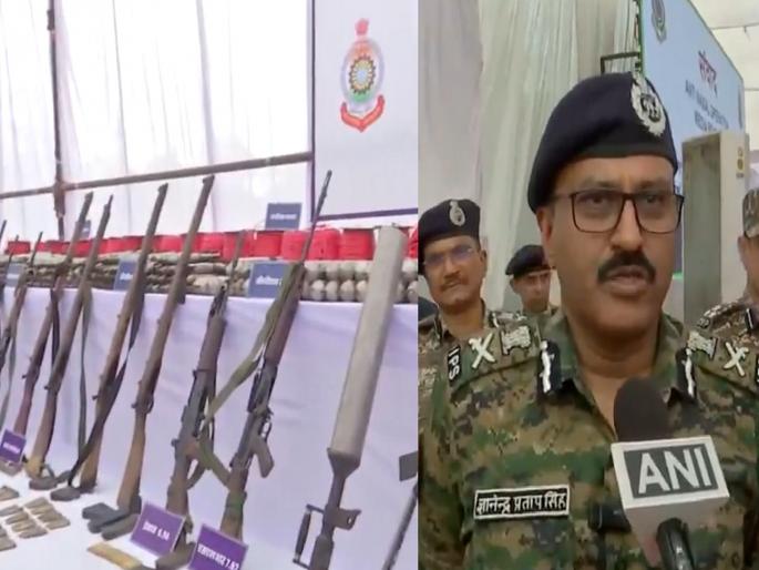 Naxalite Encounter: Big success for security forces; 31 Naxalites killed, largest cache of arms seized | सुरक्षा दलाची सर्वात मोठी कारवाई; 31 कुख्यात नक्षलवाद्यांचा खात्मा, शस्त्रसाठाही जप्त Naxalite Encounter: Big success for security forces; 31 Naxalites killed, largest cache of arms seized | सुरक्षा दलाची सर्वात मोठी कारवाई; 31 कुख्यात नक्षलवाद्यांचा खात्मा, शस्त्रसाठाही जप्त