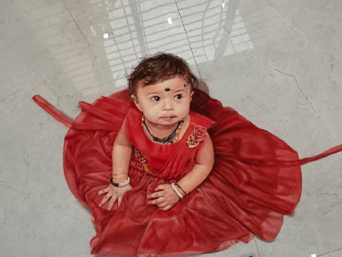 The 3D rangoli of a girl drawn by Rahul Kalambate from Ratnagiri is the fourth number in the country | रत्नागिरीतील राहुल कळंबटे यांनी काढलेली बालिकेच्या थ्रीडी रांगोळीला देशात चौथा क्रमांक  The 3D rangoli of a girl drawn by Rahul Kalambate from Ratnagiri is the fourth number in the country | रत्नागिरीतील राहुल कळंबटे यांनी काढलेली बालिकेच्या थ्रीडी रांगोळीला देशात चौथा क्रमांक