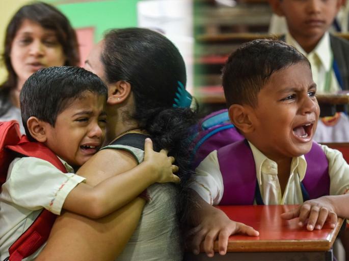 Do kids cry or get scared while going to school how to stop school fear in children kids school anxiety tips | मुलं शाळेत जातना रडतात-घाबरतात? ५ गोष्टी करा, मुलं रोज आनंदानं जातील शाळेत-छान रमतील