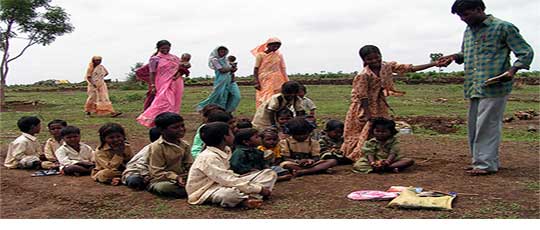 80 percent of the children do not see the school | ८० टक्के पारधी मुलांनी शाळाच पाहिली नाही 80 percent of the children do not see the school | ८० टक्के पारधी मुलांनी शाळाच पाहिली नाही