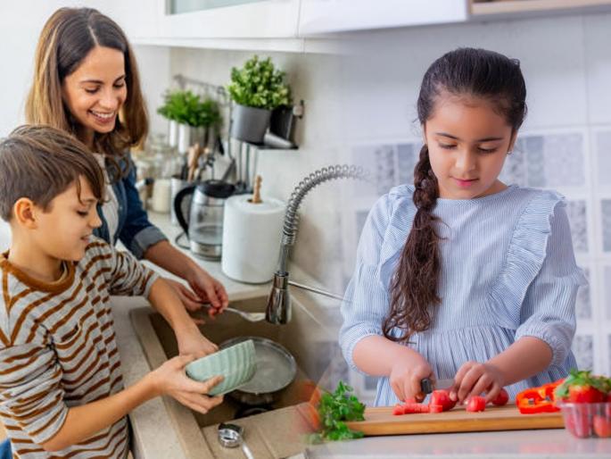 Research shows that children who regularly do household chores tend to develop life skills | संशोधनाचा निष्कर्ष- मुलांना लहानपणापासूनच 'हे' काम शिकवा- करिअरमध्ये यशस्वी होऊन आनंदी आयुष्य जगतील 