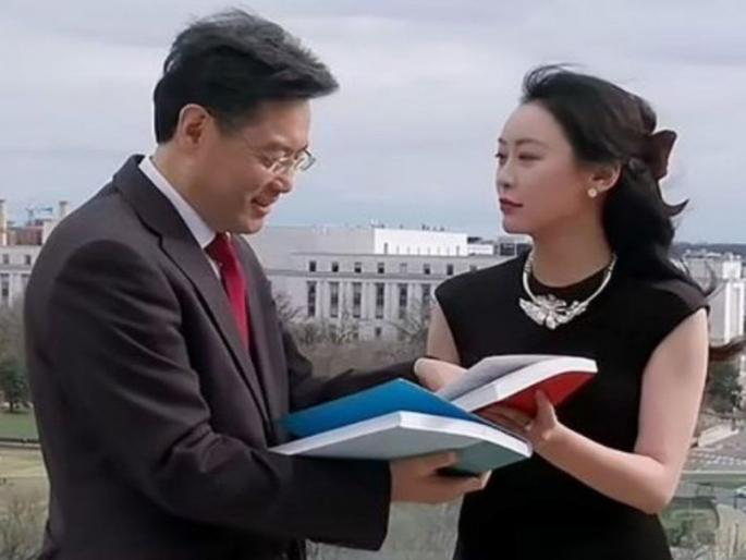 China's foreign minister Qin Gang missing for a month; Discussing love affairs with American TV anchors | चीनचे परराष्ट्र मंत्री महिनाभरापासून बेपत्ता; अमेरिकी टीव्ही अँकरशी प्रेमसंबंधांची चर्चा, ती पण फुर्र... China's foreign minister Qin Gang missing for a month; Discussing love affairs with American TV anchors | चीनचे परराष्ट्र मंत्री महिनाभरापासून बेपत्ता; अमेरिकी टीव्ही अँकरशी प्रेमसंबंधांची चर्चा, ती पण फुर्र...