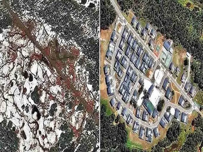 A new village built by China in Arunachal Pradesh, a big revelation from a satellite image | चीनने अरुणाचल प्रदेशमध्ये बांधले नवीन गाव, सॅटेलाइट इमेजमधून झाला मोठा खुलासा