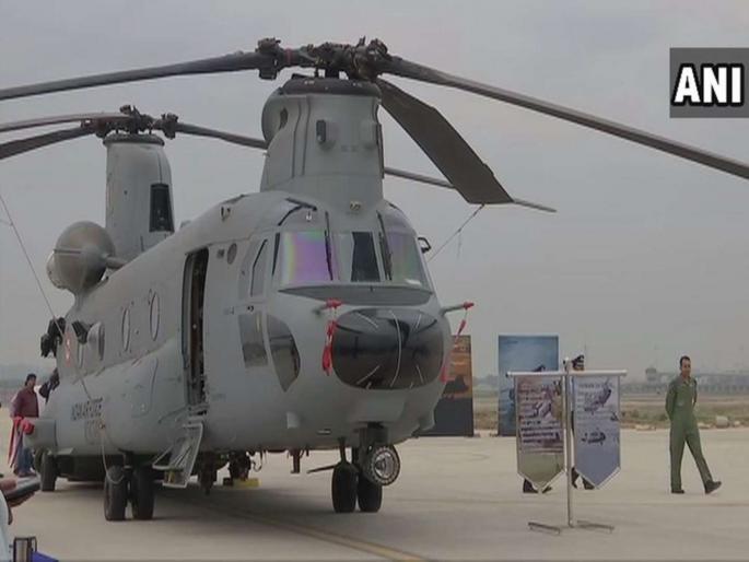Indian Air Force to induct the first unit of four Chinook helicopters today | नाद करायचा नाय... 'एअर स्ट्राईक' करणाऱ्या भारतीय वायुसेनेला चिनूक हेलिकॉप्टरचं बळ Indian Air Force to induct the first unit of four Chinook helicopters today | नाद करायचा नाय... 'एअर स्ट्राईक' करणाऱ्या भारतीय वायुसेनेला चिनूक हेलिकॉप्टरचं बळ