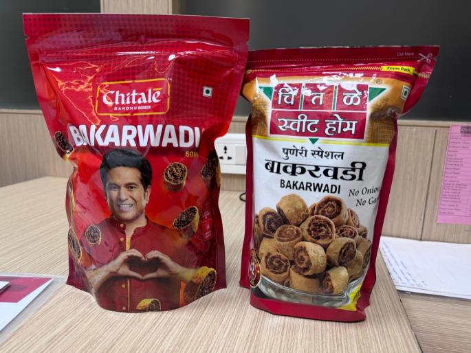 name is chitale bakarwadi but it different case registered against chitale sweet home | नाव चितळेचे, बाकरवडी मात्र दुसरीच; चितळे स्वीट होम वर गुन्हा दाखल name is chitale bakarwadi but it different case registered against chitale sweet home | नाव चितळेचे, बाकरवडी मात्र दुसरीच; चितळे स्वीट होम वर गुन्हा दाखल
