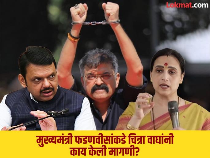 Chitra Wagh demands to Chief Minister Devendra Fadnavis that Jitendra Awhad be arrested once | जितेंद्र आव्हाड हातकडी घालून आले; चित्रा वाघ म्हणाल्या, "देवाभाऊ यांचे डोहाळे..."